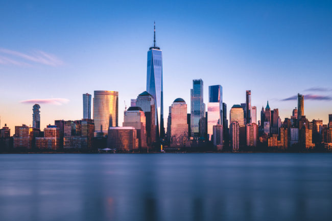Freedom Tower and Lower Manhattan from New Jersey