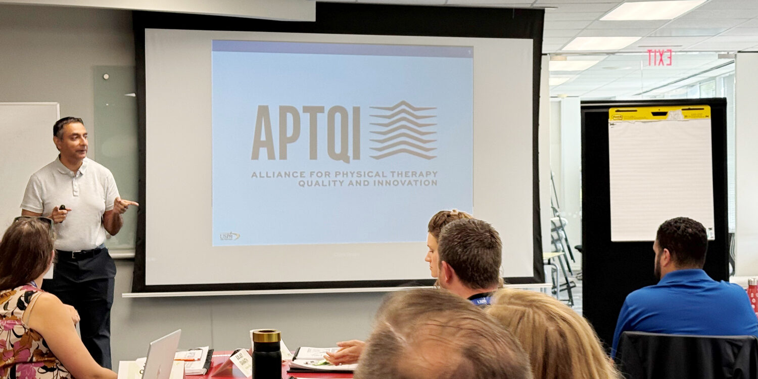 Nick Patel Discussing APTQI Initiatives at USPh